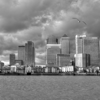 Buy canvas prints of Canary Wharf by Chris Day