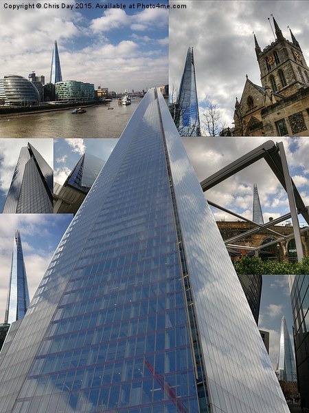  Collage of images of the Shard Picture Board by Chris Day