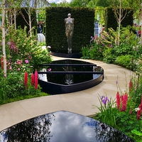Buy canvas prints of RHS Chelsea Breakthrough Breast Cancer Garden by Chris Day