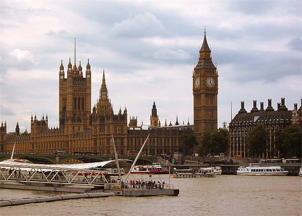 Palace of Westminster from the South Bank Picture Board by Chris Day
