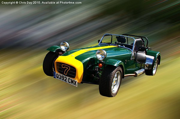 Caterham 7 Picture Board by Chris Day