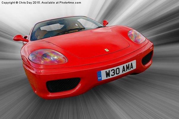 Ferrari 360 Modena Picture Board by Chris Day