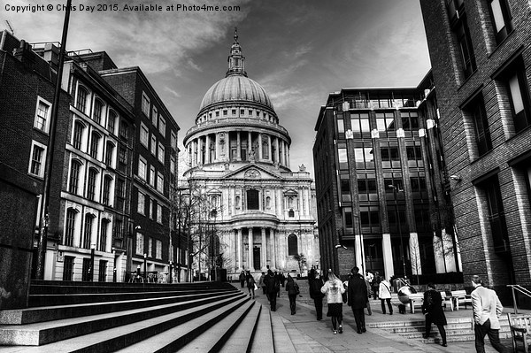 St Pauls Cathedral Picture Board by Chris Day