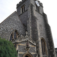Buy canvas prints of St Martins Church Ruislip by Chris Day