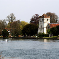 Buy canvas prints of Bisham Abbey by Chris Day