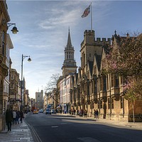 Buy canvas prints of Oxford High Street by Chris Day