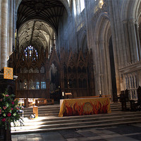 Buy canvas prints of Winchester Cathedral Altar by Chris Day