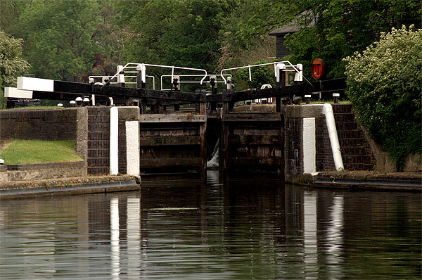 Copper Mill Lock Harefield Picture Board by Chris Day