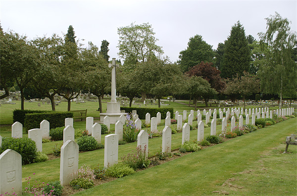 War Graves in Northwood Cemetery Picture Board by Chris Day