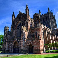 Buy canvas prints of Hereford Cathedral by Chris Day