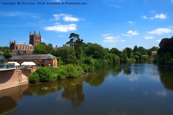 Hereford Skyline Picture Board by Chris Day