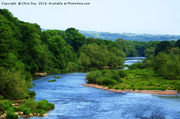 River Wye at Hay-on-Wye Picture Board by Chris Day
