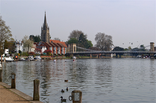 Marlow by The River Thames Picture Board by Chris Day