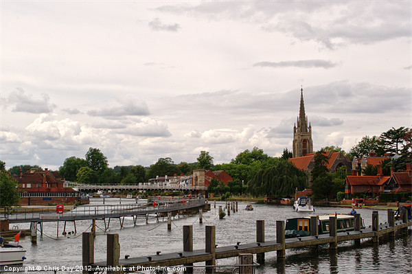 Marlow by The River Thames Picture Board by Chris Day