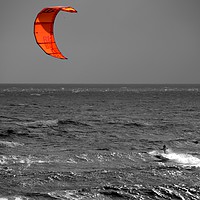 Buy canvas prints of Kite Surfer by Chris Day