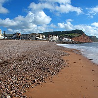 Buy canvas prints of Sidmouth Beach by Chris Day