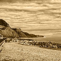 Buy canvas prints of Sidmouth Beach  by Chris Day