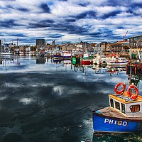 Buy canvas prints of Sutton Harbour Plymouth by Chris Day