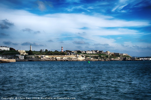 Plymouth Hoe and seafront Picture Board by Chris Day