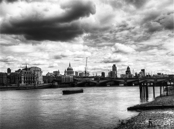 City of London Skyline in black and white Picture Board by Chris Day