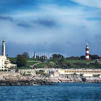 Buy canvas prints of Plymouth Hoe and seafront  by Chris Day