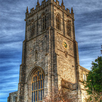 Buy canvas prints of Christchurch Priory Bell Tower by Chris Day