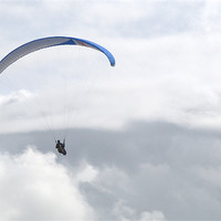 Buy canvas prints of Paraglider at Southbourne by Chris Day