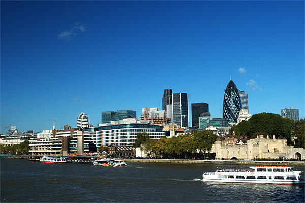 City of London Skyline Picture Board by Chris Day