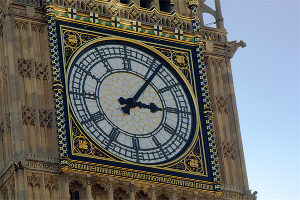 Big Ben clock face Picture Board by Chris Day