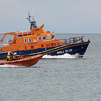Buy canvas prints of RNLB Earnest and Mabel and Phyl Clare 3 by Chris Day