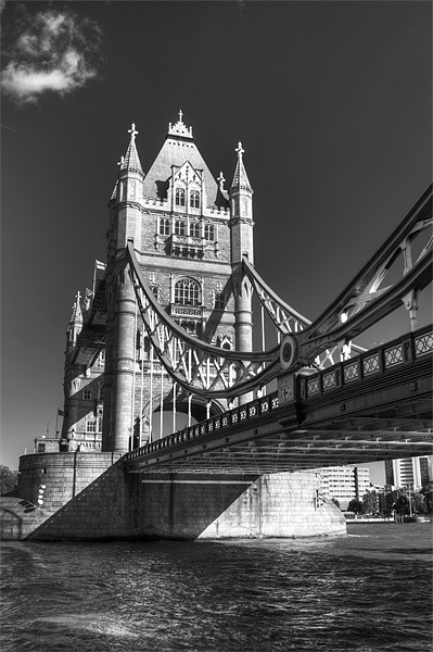Tower Bridge in Black and White Picture Board by Chris Day