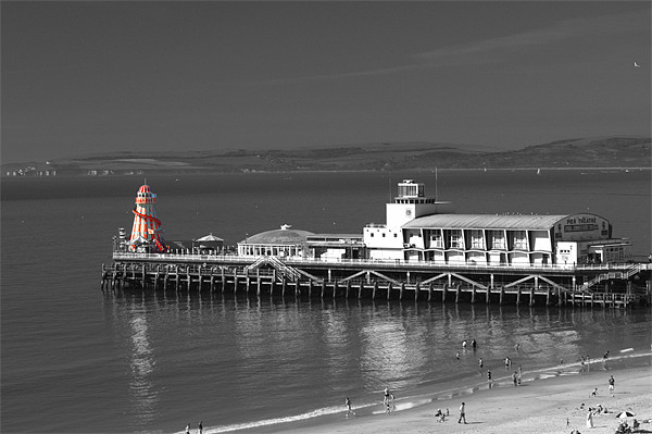 Bournemouth Pier and the Red Helter Skelter Picture Board by Chris Day