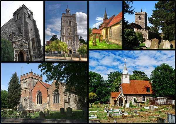 Churches of Hillingdon Picture Board by Chris Day