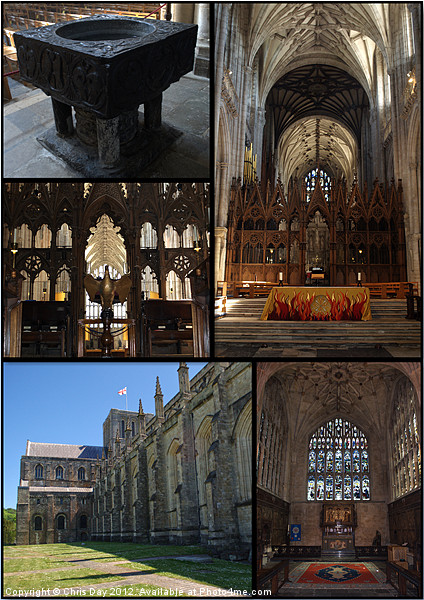 Winchester Cathedral Collage. Picture Board by Chris Day