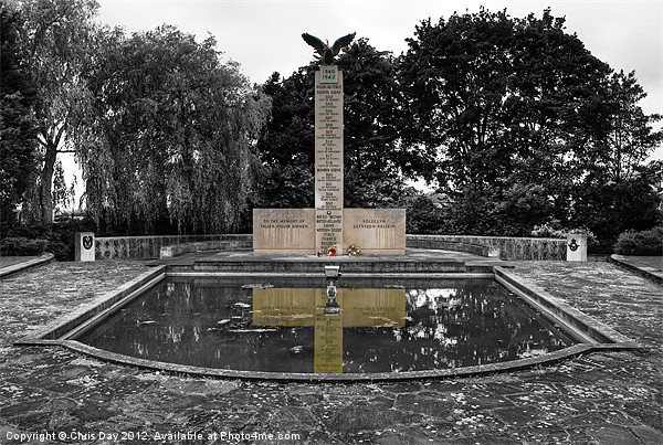 Polish War Memorial Isolation Picture Board by Chris Day