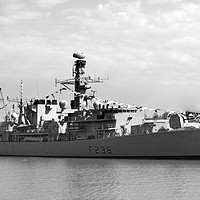 Buy canvas prints of HMS Northumberland  by Chris Day