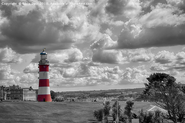 Plymouth Hoe and Smeatons Tower  Picture Board by Chris Day