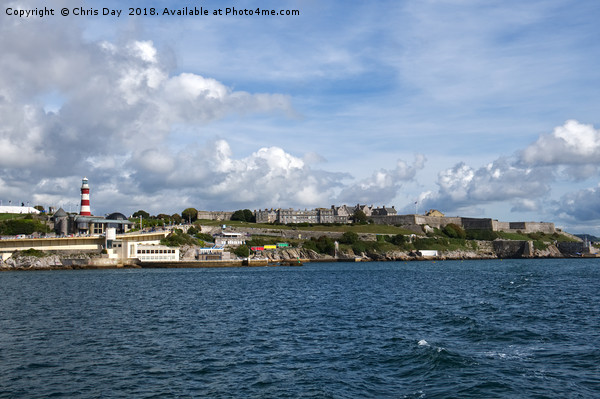 Plymouth Hoe and the Royal Citadel Picture Board by Chris Day