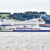 Buy canvas prints of Brittany Ferries Armorique by Chris Day