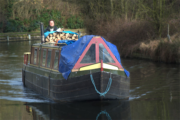 Narrowboat Picture Board by Chris Day