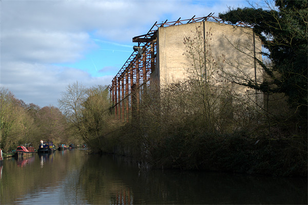 Grand Union canal building Picture Board by Chris Day