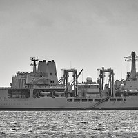 Buy canvas prints of RFA Fort Victoria by Chris Day