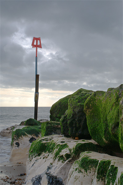 Highcliffe Groyne Picture Board by Chris Day