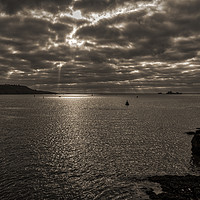Buy canvas prints of Plymouth Sepia Sound by Chris Day