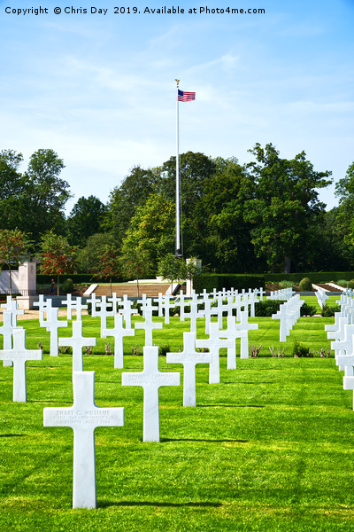 American Cemetery Cambridge Picture Board by Chris Day