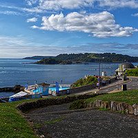 Buy canvas prints of Plymouth Hoe and Sound Panorama by Chris Day