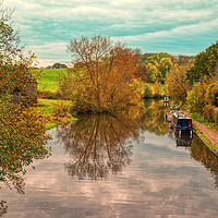Buy canvas prints of Autumn by Stockers Lock by Chris Day