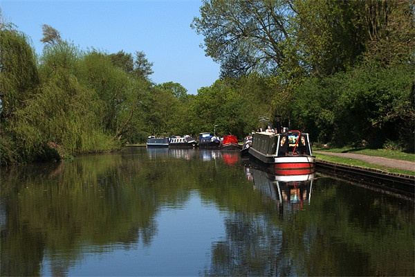 Narrowboats Picture Board by Chris Day