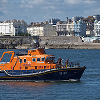Buy canvas prints of RNLB Volunteer Spirit entering Cattewater by Chris Day