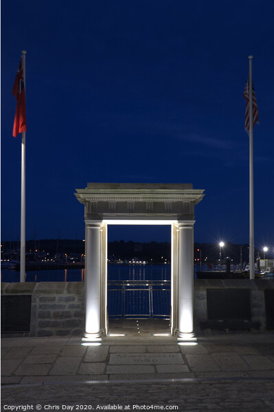 Mayflower Steps Memorial Picture Board by Chris Day